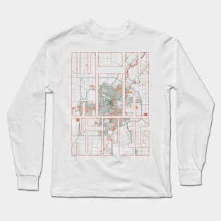 Winnipeg, Manitoba, Canada City Map Typography - Bohemian Long Sleeve T-Shirt